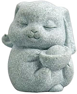 DQZRTUECA Lila Sand Tee Haustier, Tee Haustier Dekoration Sandstein Tierstatue Aquarium Landschaft Home Teetablett Ornamente 5 * 5,5 * 6 cm