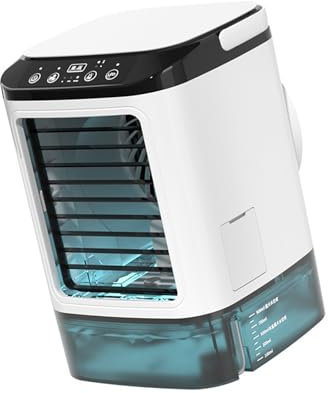 Air Cooler,Mini air conditioning unit, 3 in 1 Evaporative Coolers, Humidifier and Purifier, Desk Air Cooler 3 Wind Speeds, 7 Colors LED Night Desktop Cooling Fan for Office, Home, Travel, Dorm