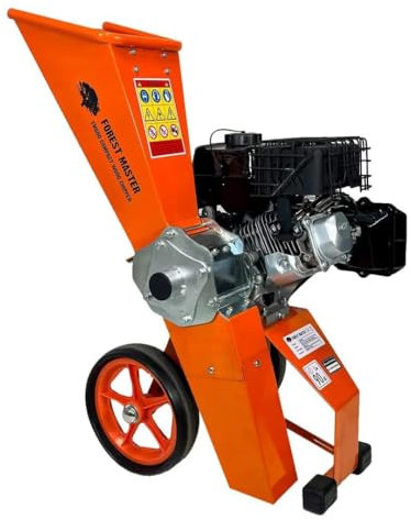 FM6DD-MUL 6HP Petrol Wood Chipper, Shredder & Mulcher – Self-Feeding, Chips up to 50mm – Adjustable Chute – Compact Garden Waste Solution – UK Patented & Designed