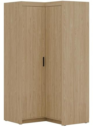 AXLIVING Schrank Modern Eckschrank Geölte Eiche Storicos 97,8 x190,5 x97,8cm