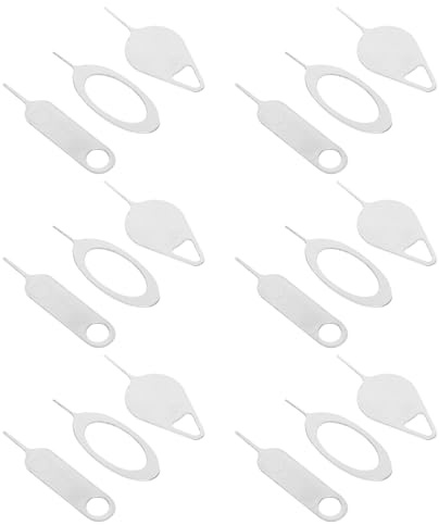 Uonlytech 100 Extracteurs de Carte Sim en Acier Argenté, Aiguilles D’éjection Compactes pour Téléphones et Tablettes, Outils D’Extraction Pratiques et Portables pour Style Style Aléatoire