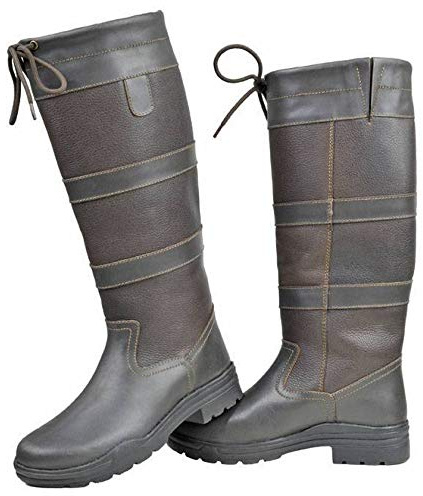 HKM Fashion Belmond Botas de equitación para hombre, color marrón oscuro, 36 EU