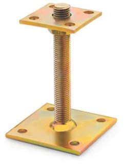 Index APAR070-Ancoraggio poste regolabile, bicromato 070 x 070, Confezione 1 Ud.)