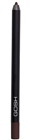 GOSH Velvet Touch Eyeliner & Kajal mit weicher Textur für einfaches Auftragen I wasserfest, parfümfrei & hohe Deckkraft I perfekt zu Maskara I mit pflegendem Vitamin E & Jojobaöl I Truly Brown