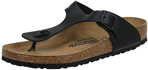 Birkenstock Gizeh Birkibuc™, Schwarz Lack, 8-8.5 Women/6-6.5 Men