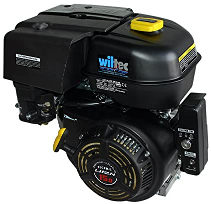 LIFAN 190 E-Start Benzinmotor mit 15 PS Einzylinder für Kleinmaschinen & Karts, luftgekühlter 4-Takt Motor mit 25,4 mm Kurbelwelle, OHV-Ventilsteuerung & 420 cc Hubraum
