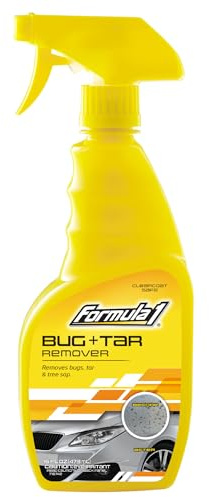 Formula 1 Bug and Tar Remover - Powerful Exterior Degreaser and Pre Wash for Detailing - Safe for All Auto Surfaces, 16 Ounces