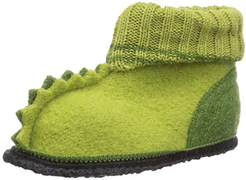 Beck Unisex Kinder Nessi Hohe Hausschuhe, Grün, 34 EU