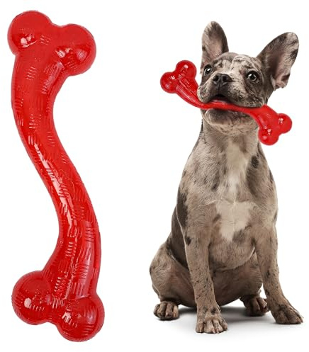 SPOT Play Strong S Bone - Durable TPR, Long Lasting Dog Chew for Aggressive Chewers, Hollow Center to Hide Treats, Virtually Indestructible Toy for Large Dogs & Puppies up to 90lbs - 12 inch
