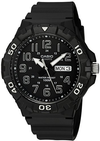 Casio Reloj analógico para Hombres de Cuarzo con Correa en plástico MRW-210H-1AVCF
