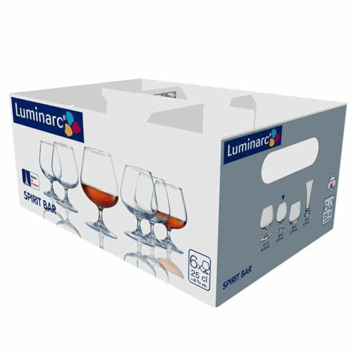 Luminarc Copa de balón Spirit Bar Transparente Vidrio 6 Unidades 250 ml (Pack 6x)