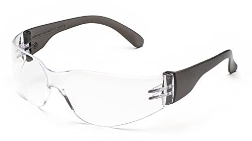 Univet 568.02.01.00 nº 568 gafas de seguridad con transparente de cristal, Negro