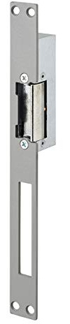 THIRARD - Gâche Électrique pour Serrure Encastrable - Réversible - 12/24 V - Compatible Extérieur - Corps Alliage - Double Empênage - Installation Facile - Gris