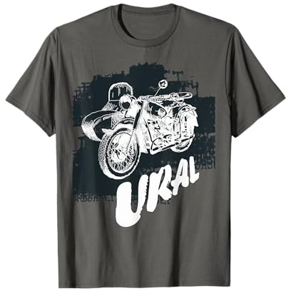 Retro Motorcycle Ural T-Shirt - Vintage Sidecar Motorbike T-Shirt