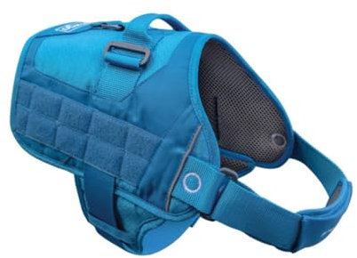 Kurgo RSG Townie Hundegeschirr, Einfaches Anlegen und Abnehmen, Einstellbare Brust- und Bauchgurte, Größe XS, Blau