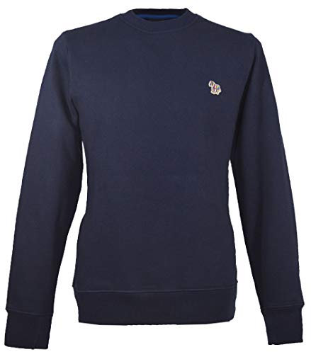 Paul Smith Herren-Sweatshirt, Rundhalsausschnitt, Marineblau Gr. M, marineblau
