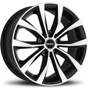 RUOTE CERCHI IN LEGA AUTO MAK CERCHIONE WOLF BLACK MIRROR 18 x112 DA 18 POLLICI
