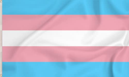 Storm&Lighthouse Transgender Pride Flag LGBTQ+ Flags Trans Flag 5ft x 3ft with Eyelets
