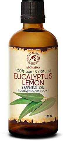 Limone Eucalipto 100ml - Citriodora Eucalyptus - Olio Essenziale per Aromaterapia - Sauna - Diffusore di Aromi - Lampada Aromatica - Meglio per Bellezza