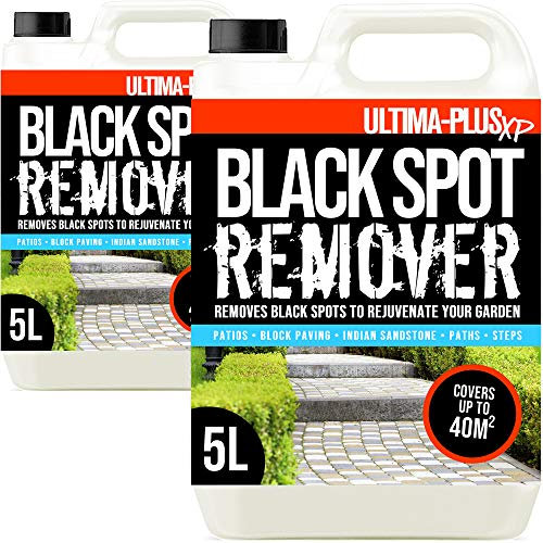 Ultima-Plus XP Black Spot Remover - Deeply Cleans to Remover Black Spots, Dirt and Grime - Perfect for Patios, Paving Driveways and more (10 Litres)
