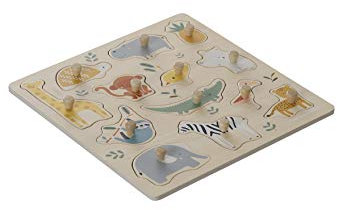 VERTBAUDETBaby Steckpuzzle,Dschungel, Holz FSC®mehrfarbigONE Size