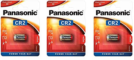 ‎Corp. Panasonic Batteria al litio Panasonic CR2 3V - Blister 1x3 - Confezione 3 blister