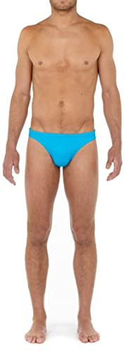 WUKX Men's Slip de bain Micro SEA Life Swim Briefs, Turquoise, L