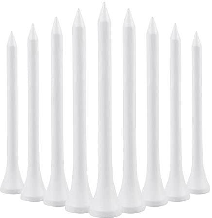 70 mm 2 3/4 bianco in legno Tee Tee Pioli biodegradabili XL Confezione da 1000