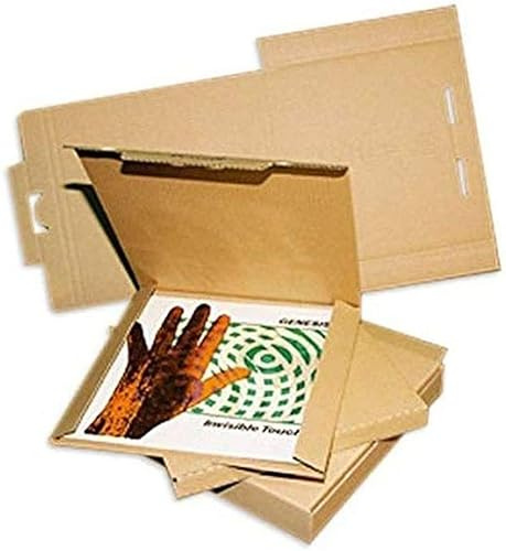 50 Cajas de Carton Enviar 1 a 3 Discos de Vinilo LP - Ref. 2126G | Marca CUIDATUMUSICA. 50 cajas de carton para enviar de 1 a 3 discos de vinilo LP de forma segura.
