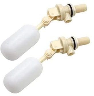 FOUTP Lot de 2 Valve Flottante pour remplir automatiquement Les abreuvoirs pour Chien, bétail et Moutons Valve à Boule d'arrêt Automatique de Remplissage 1/2 NPT