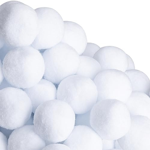 codree 60 Stück künstliche Schneebälle – 5,1 cm Indoor-Schneeball-Kampfbälle – künstliche Schneebälle für Outdoor-Schneeschlacht und Weihnachtsbaumschmuck
