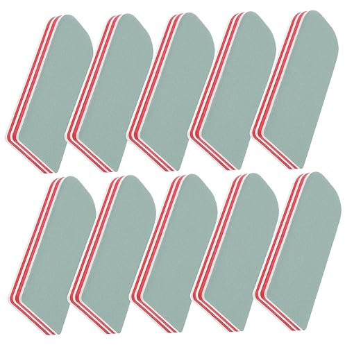 minkissy 10stücke Teiliges Nagelpolierblock Polierfeilen Für Kunstwerke Jade Agate Walnuss Für Diy Professionelle Nagelpflege Holzpolitur Farbig Tragbares Design