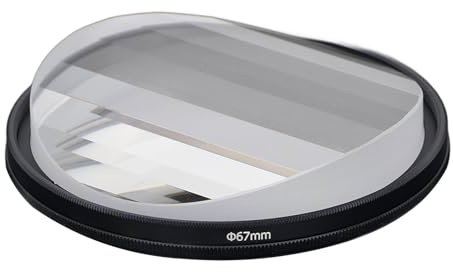 Zubehör für Kamerafilter, Lineares Glasprisma, MRC Beschichtung, Lineares Glasprisma, Linseneffekt, Kreative Fotografie, Vordergrundunschärfe, Sich Wiederholende Bildfotografie,