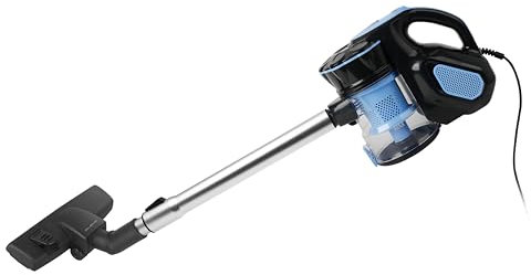 Emerio UVE-123109, Aspirapolvere ciclonico 2 in 1 con Potente 600 Watt, Filtro HEPA, Potente Potenza di aspirazione 17.000 Pa, Lunghezza Cavo 5 m e Tubo telescopico Regolabile, Nero