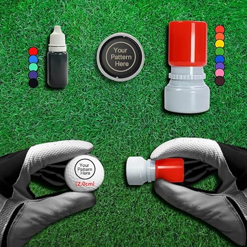 HDSD-Sello de Bola de Golf Personalizado con Tinta de Secado rápido Duradera - Accesorios de Golf convenientes para Hombres - Regalos particulares de Marcador de Bola de Golf
