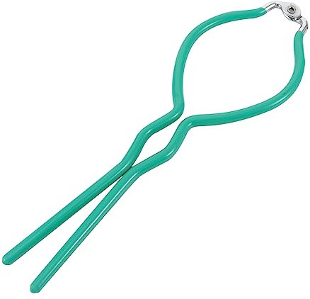 RORPOIR Pince pour Biberons Poignée Incurvée Antidérapante Résistante à Chaleur Vert Résistante à Chaleur en Métal et Plastique et Maintien Stable des Bouteilles