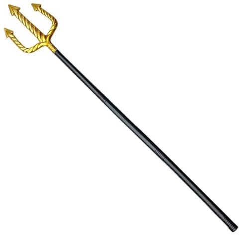 Tridente del diavolo Forchetta del diavolo Tridente del diavolo da 48,4 inch per accessori per costumi di Halloween Tridente del diavolo a 3 sezioni staccabile Lancia del diavolo Forcone del diavolo C