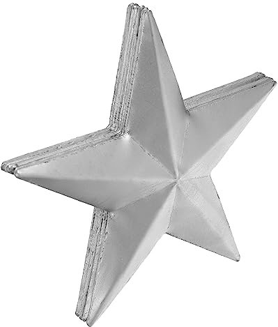 RORPOIR 10stücke Eisenkunst-stanzteile Fünfzackige Stern-stanzteile Fünfzackige Sternform Eisenkunst-dekorform Schmiedeeisen-dekorform Hochwertiges Eisenmaterial Robust Und Langlebig Geeig