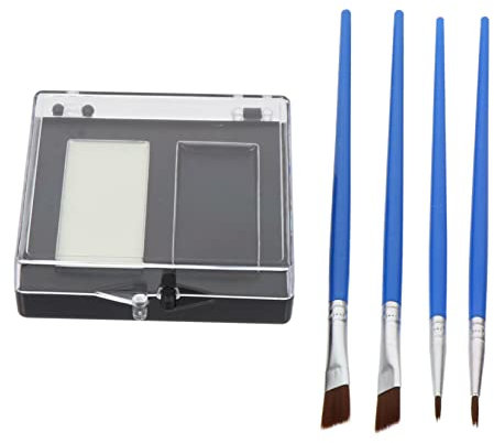 KOCKSHION 1ensemble Kit De Maquillage De Clown Professionnel Peinture Pigmentée Pour Halloween Avec Pinceaux Spéciaux Pour Cosplay Et