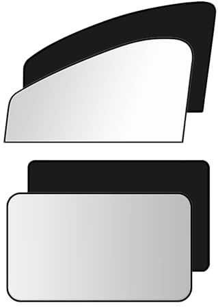 Cortinas magnéticas de protección Solar para Coche - Pack de 4 con UV 400, Universal para Ventanas Laterales de automóvil