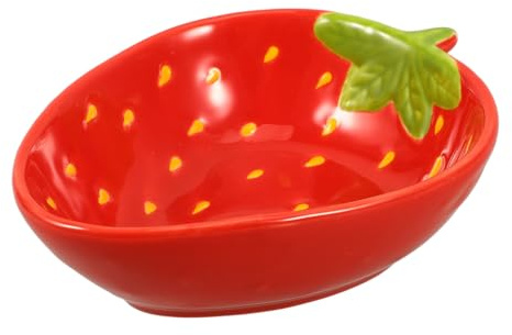 Homoyoyo Saladier Céramique à Motif Fraise Bol De Service Alimentaire Saladier Céramique pour Desserts Et Salades De Fruits