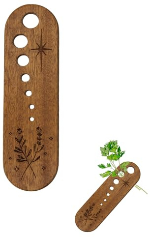 Separatore di foglie di verdure in legno, utensili per la rimozione delle erbe aromatiche in ceramica, divertenti gadget da cucina, squisite ciotole per la rimozione delle erbe aromatiche