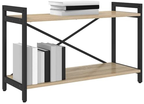 vidaXL Bücherregal 80 x 30 x 50 cm Holzwerkstoff Sonoma-Eiche