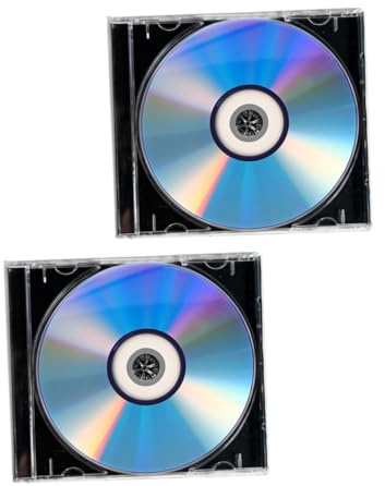 NOLITOY 2juegos Disco CD-r Virgen para Audio DVD Vírgenes Grabables para Películas Discos CD Vírgenes para Música y Grabación de Video con Estuche para Protección para Archivar Datos