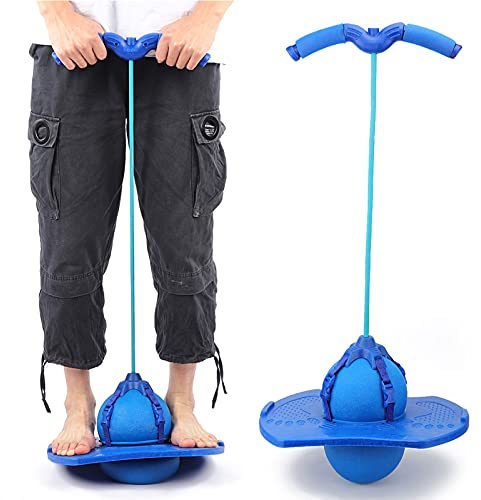 ZJchao Pogo Stick, Pelota de Salto con il Pedale del Piede Sfera di Spazio Mango con Manico a Corda a Traino Giocattolo per Bambini Rimbalzo del Salto in Alto di Rimbalzo del Salvataggio del Pogo