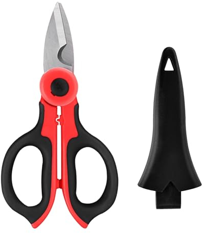 Ciseaux d’électricien Multi-usage, Ciseaux électriques professionnels, outils de coupe de fil à dénuder pour tissus, papier et câbles