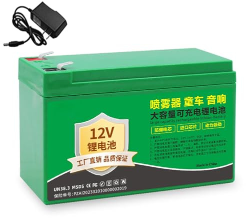 JCXYL EV 12V 10Ah 15Ah 20Ah Rechargeable Lithium Spare Battery 12 Volt Electric Sprayer Battery for Solar Machine Energy Storage Motor,12V,12Ah