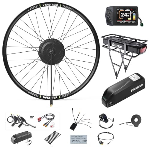 48V Kit Conversion Velo Electrique Moteur Avant Arrière 20 26 27,5 28 29 | 125EVH 125XVH Kit de Conversion Vélo Électrique Brushless Moyeu Avec Batterie Et Écran Opt - Moteur Pour Cassette VTT