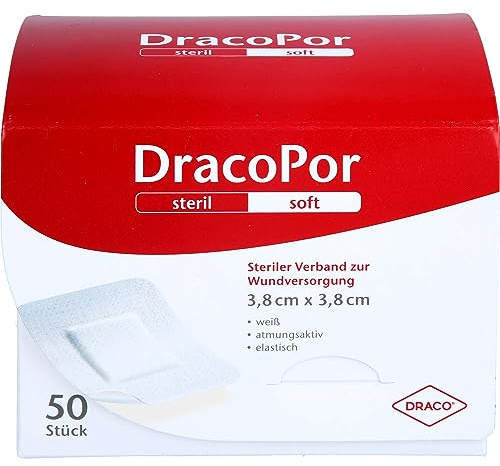 DRACOPOR Wundverband 3,8x3,8 cm steril 50 St