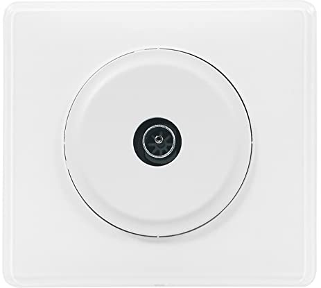 Legrand - Prise TV simple avec plaque Céliane - Blanc
